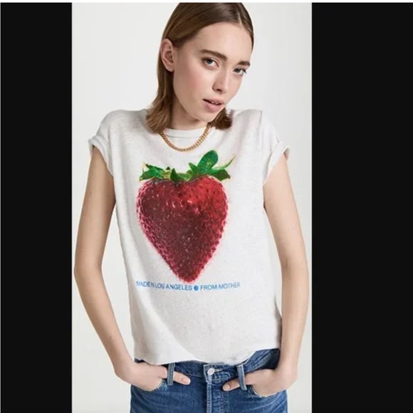 MOTHER the little sinful strawberry 🍓 tee - Picture 1 of 4